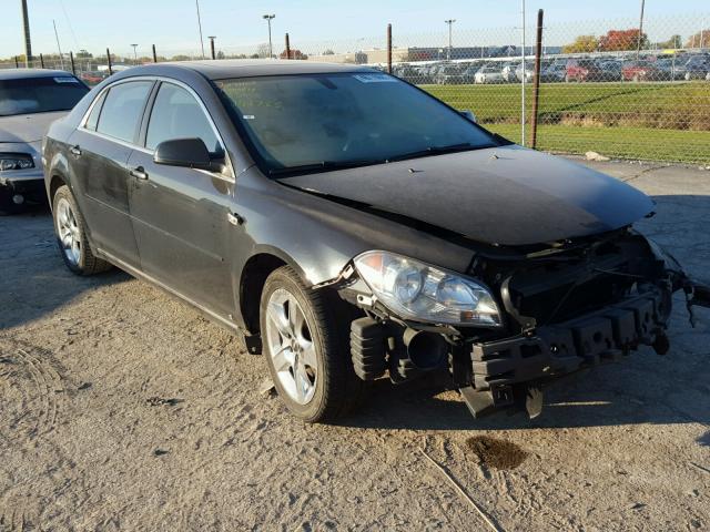 1G1ZH57B484292785 - 2008 CHEVROLET MALIBU 1LT BLACK photo 1