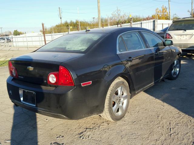 1G1ZH57B484292785 - 2008 CHEVROLET MALIBU 1LT BLACK photo 4