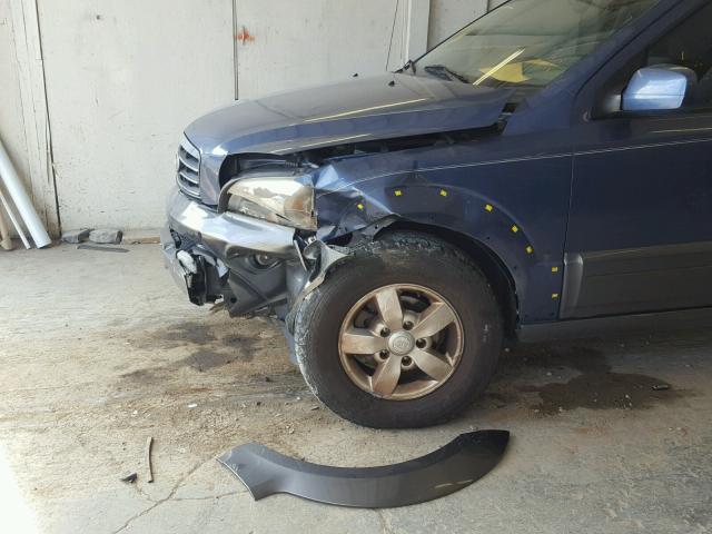 KNDJD736175667450 - 2007 KIA SORENTO EX BLUE photo 9