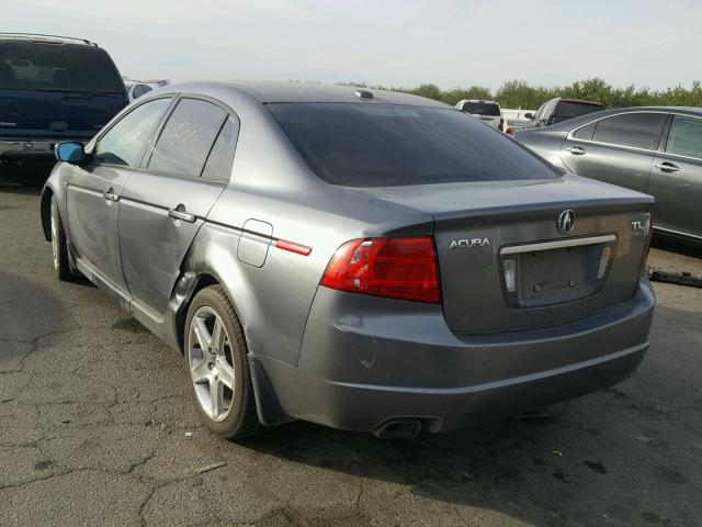 19UUA66295A041272 - 2005 ACURA TL CHARCOAL photo 3