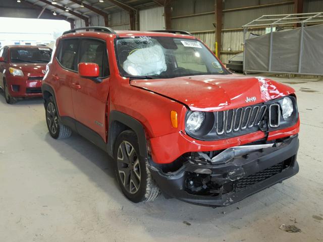 ZACCJABT8GPE28586 - 2016 JEEP RENEGADE L RED photo 1