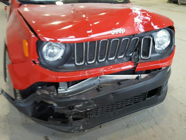 ZACCJABT8GPE28586 - 2016 JEEP RENEGADE L RED photo 9