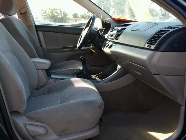 JTDBE32K120029553 - 2002 TOYOTA CAMRY LE 绿色 照片 5