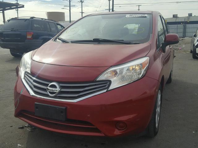 3N1CE2CP5EL362597 - 2014 NISSAN VERSA NOTE RED photo 2