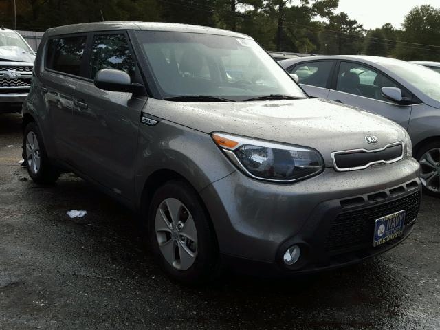 KNDJN2A22F7218877 - 2015 KIA SOUL GRAY photo 1