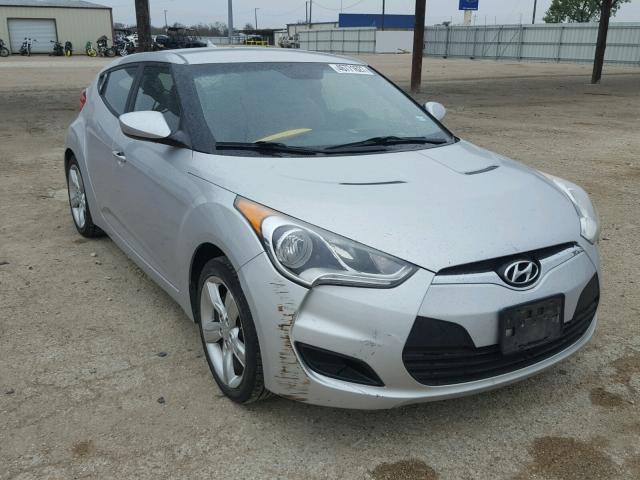 KMHTC6AD7CU024961 - 2012 HYUNDAI VELOSTER B SILVER photo 1