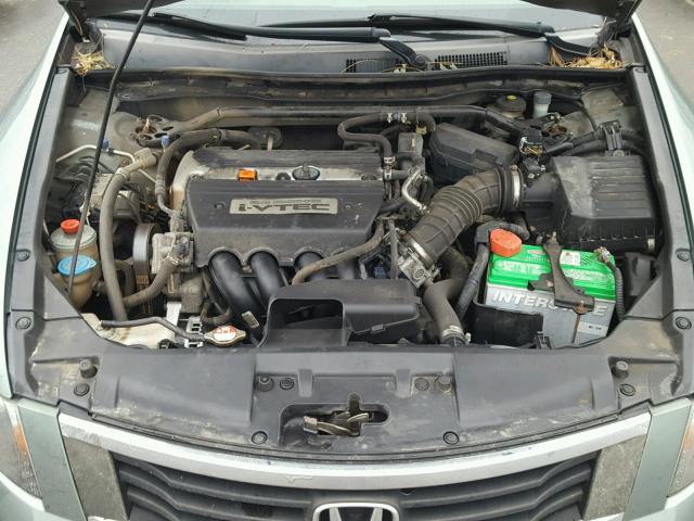 1HGCP25878A149919 - 2008 HONDA ACCORD EXL GREEN photo 7