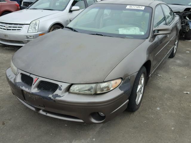 1G2WP52K81F203805 - 2001 PONTIAC GRAND PRIX BROWN photo 2