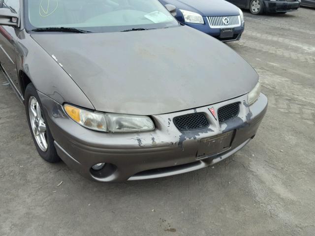 1G2WP52K81F203805 - 2001 PONTIAC GRAND PRIX BROWN photo 9