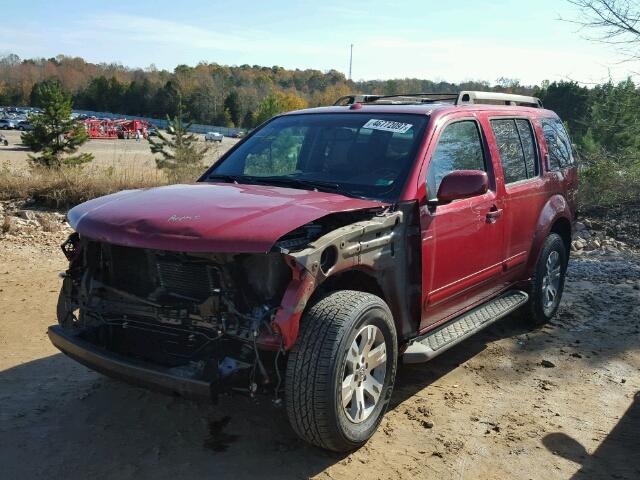 5N1AR18B49C617673 - 2009 NISSAN PATHFINDER RED photo 2