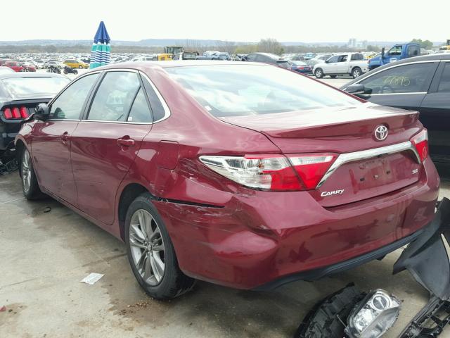 4T1BF1FK0HU675269 - 2017 TOYOTA CAMRY LE BURGUNDY photo 3