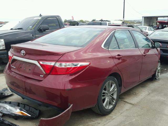 4T1BF1FK0HU675269 - 2017 TOYOTA CAMRY LE ბურგუნდია ფოტო 4