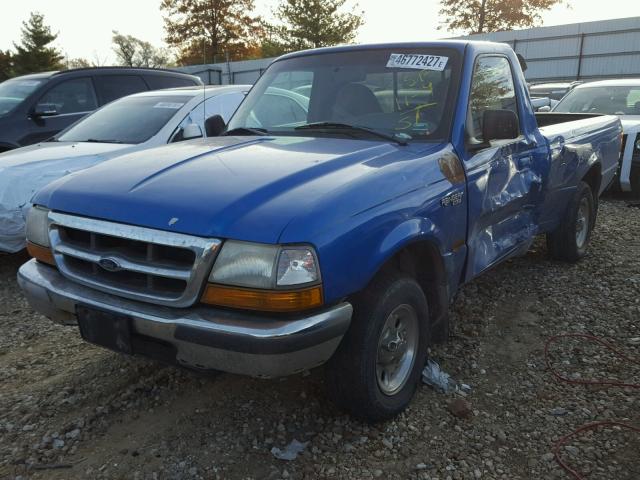 1FTYR10C3WUC64761 - 1998 FORD RANGER BLUE photo 2