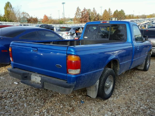 1FTYR10C3WUC64761 - 1998 FORD RANGER BLUE photo 4