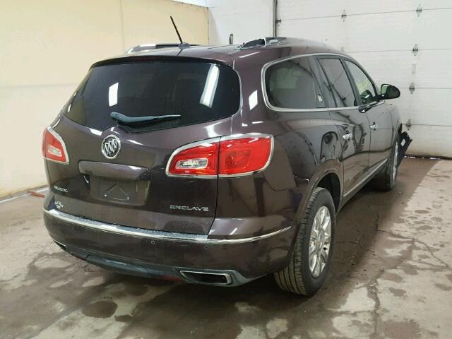 5GAKRCKD5FJ129453 - 2015 BUICK ENCLAVE BROWN photo 4