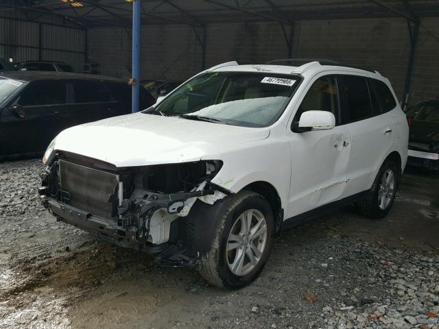 5XYZK3AB8BG090224 - 2011 HYUNDAI SANTA FE L WHITE photo 2