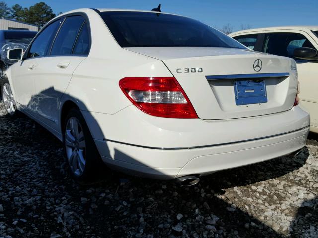 WDDGF5EB1BA506170 - 2011 MERCEDES-BENZ C 300 WHITE photo 3