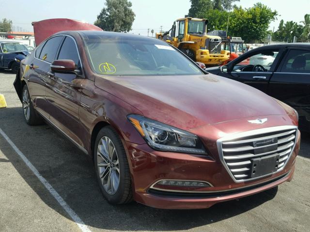 KMHGN4JE3FU020094 - 2015 HYUNDAI GENESIS 3. BURGUNDY photo 1