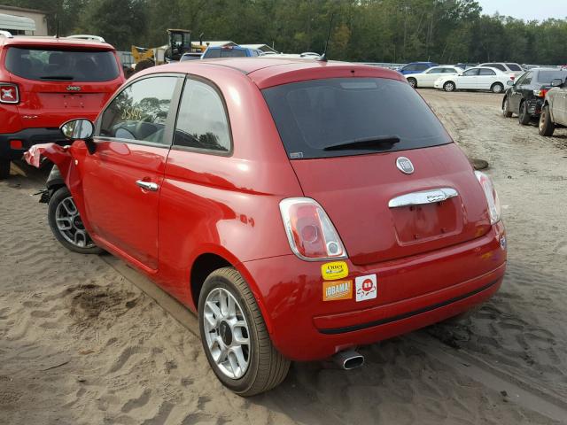 3C3CFFAR0CT254377 - 2012 FIAT 500 POP RED photo 3