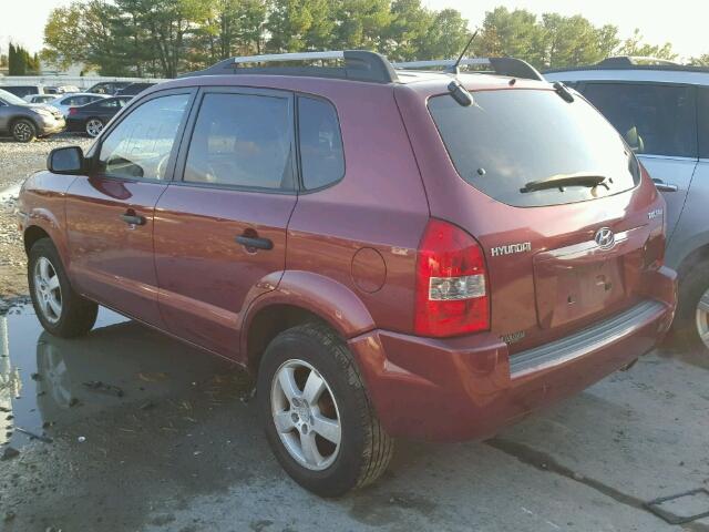 KM8JM12BX8U734206 - 2008 HYUNDAI TUCSON GLS BURGUNDY photo 3