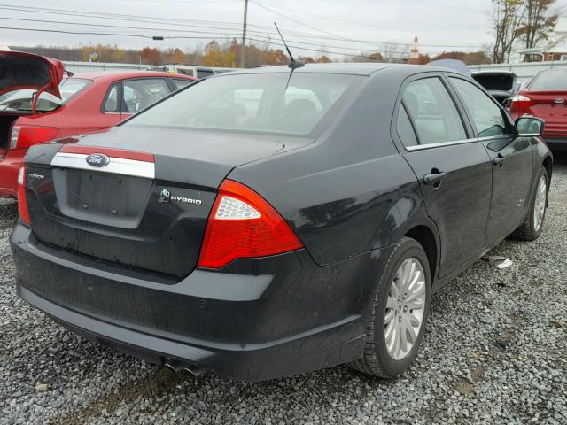 3FADP0L35AR331540 - 2010 FORD FUSION HYB BLACK photo 4