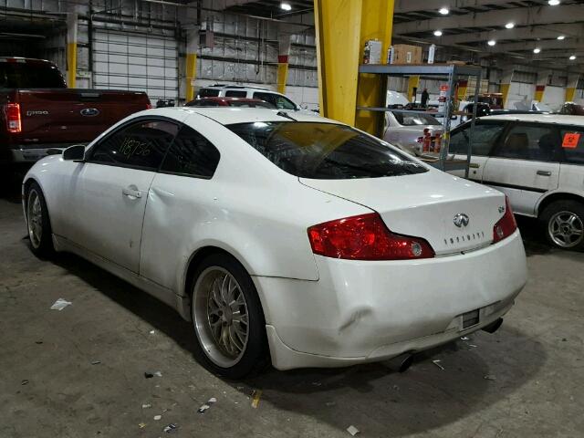 JNKCV54E15M400150 - 2005 INFINITI G35 WHITE photo 3