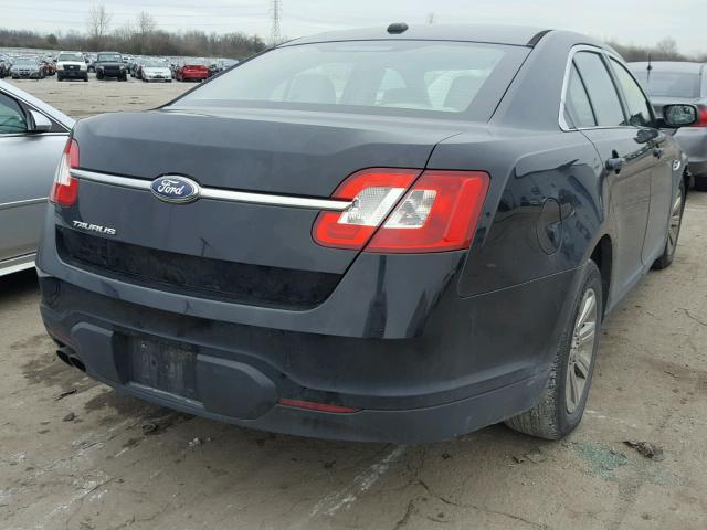 1FAHP2DW6CG122176 - 2012 FORD TAURUS SE BLACK photo 4