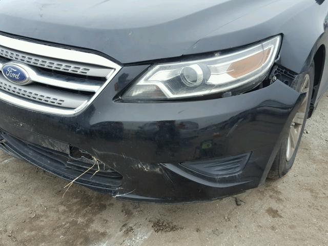 1FAHP2DW6CG122176 - 2012 FORD TAURUS SE BLACK photo 9