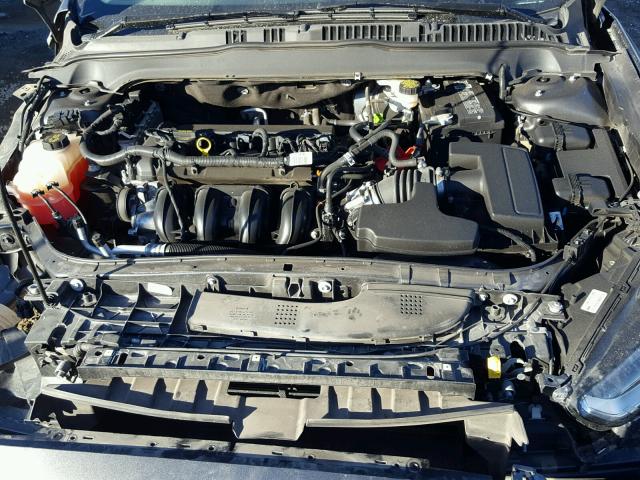 3FA6P0H73FR281300 - 2015 FORD FUSION SE GRAY photo 7