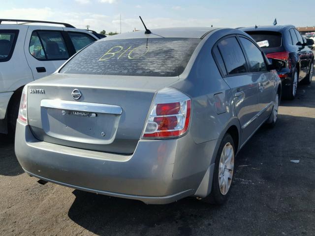 3N1AB6AP7AL706970 - 2010 NISSAN SENTRA 2.0 GRAY photo 4