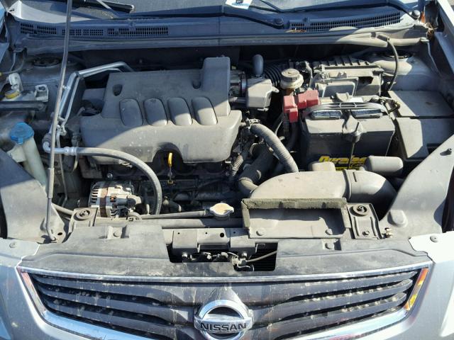 3N1AB6AP7AL706970 - 2010 NISSAN SENTRA 2.0 GRAY photo 7