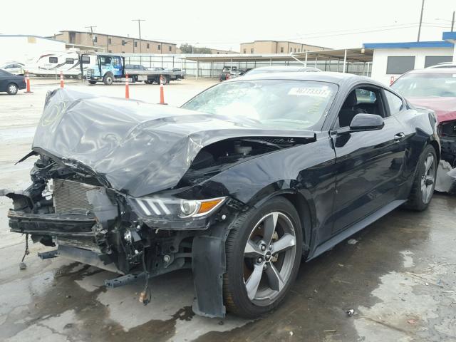 1FA6P8AMXG5286061 - 2016 FORD MUSTANG BLACK photo 2