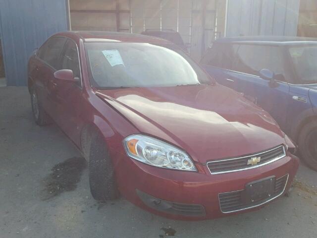 2G1WC583381323089 - 2008 CHEVROLET IMPALA LT RED photo 1