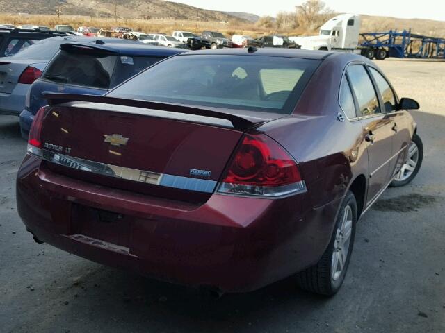 2G1WC583381323089 - 2008 CHEVROLET IMPALA LT RED photo 4