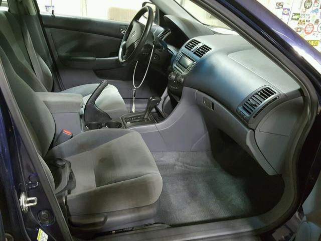 1HGCM56486A042316 - 2006 HONDA ACCORD LX BLUE photo 5