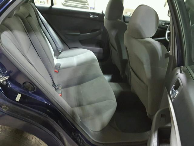 1HGCM56486A042316 - 2006 HONDA ACCORD LX BLUE photo 6