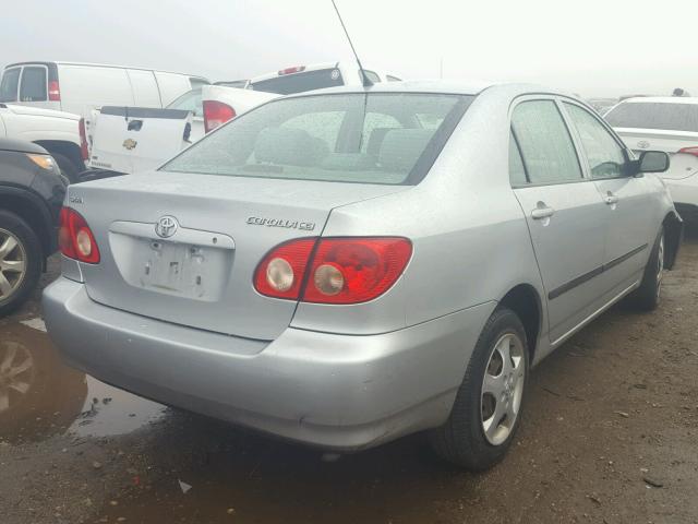 1NXBR32E48Z976582 - 2008 TOYOTA COROLLA SILVER photo 4