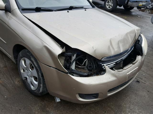 KNAFE121185534112 - 2008 KIA SPECTRA EX TAN photo 9