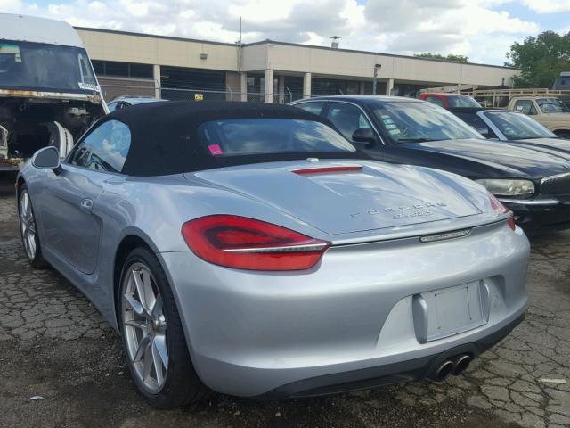 WP0CB2A80EK140536 - 2014 PORSCHE BOXSTER S SILVER photo 3