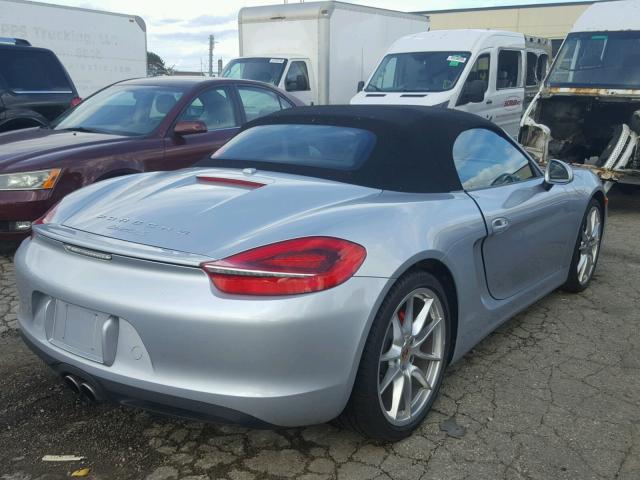 WP0CB2A80EK140536 - 2014 PORSCHE BOXSTER S SILVER photo 4