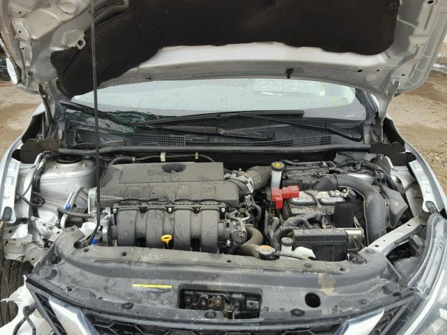 3N1AB7AP4HY275099 - 2017 NISSAN SENTRA S SILVER photo 7