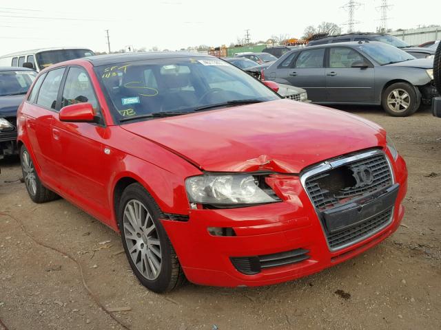 WAUMF68P36A000255 - 2006 AUDI A3 2.0 SPO RED photo 1