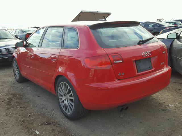 WAUMF68P36A000255 - 2006 AUDI A3 2.0 SPO RED photo 3