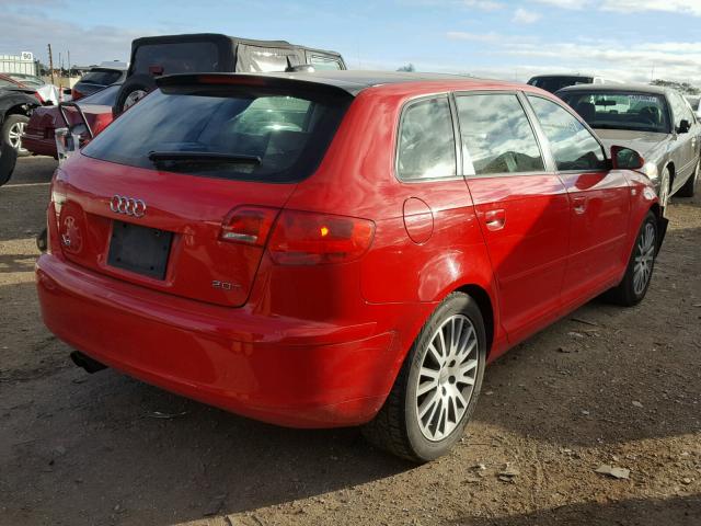 WAUMF68P36A000255 - 2006 AUDI A3 2.0 SPO RED photo 4