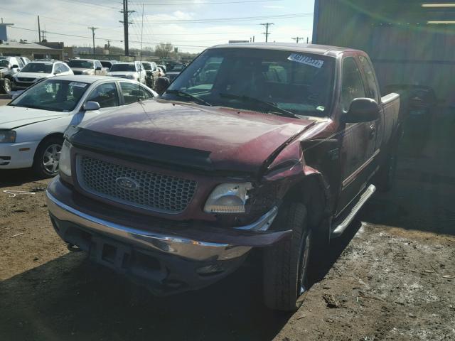 1FTRX18L5XKA95225 - 1999 FORD F150 MAROON photo 2