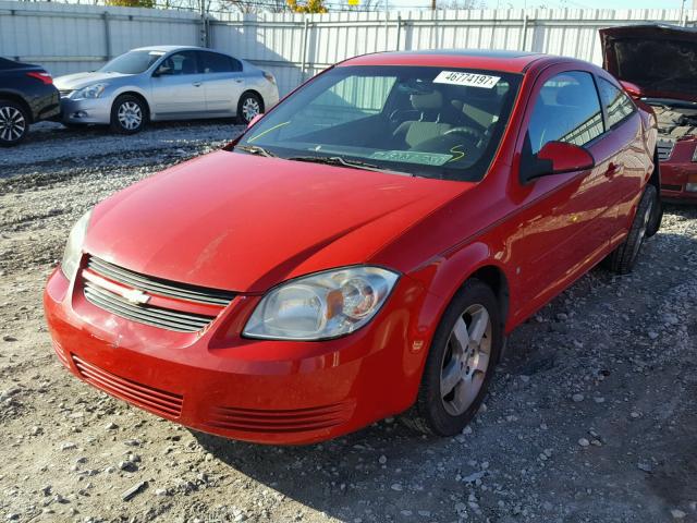 1G1AL18F587315124 - 2008 CHEVROLET COBALT LT RED photo 2