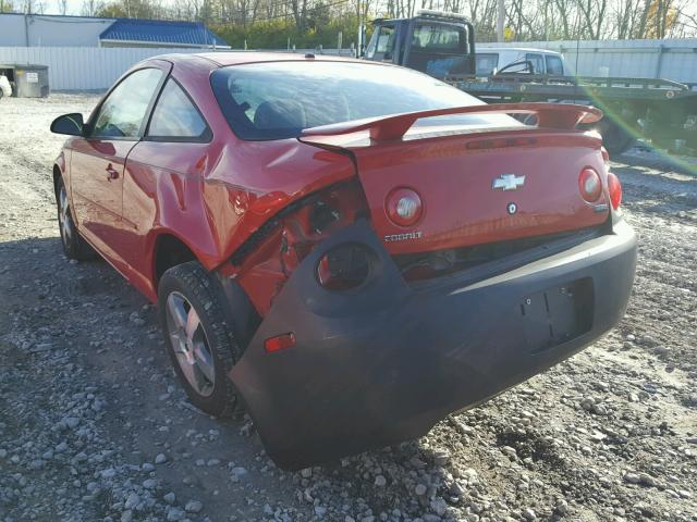 1G1AL18F587315124 - 2008 CHEVROLET COBALT LT RED photo 3