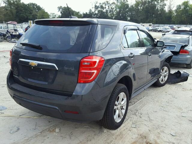 2GNALBEK8H1529706 - 2017 CHEVROLET EQUINOX LS GRAY photo 4