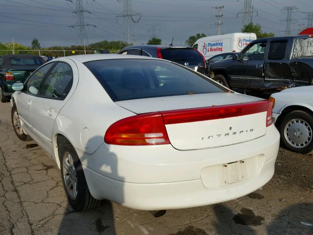 2B3HD56J61H658974 - 2001 DODGE INTREPID E WHITE photo 3