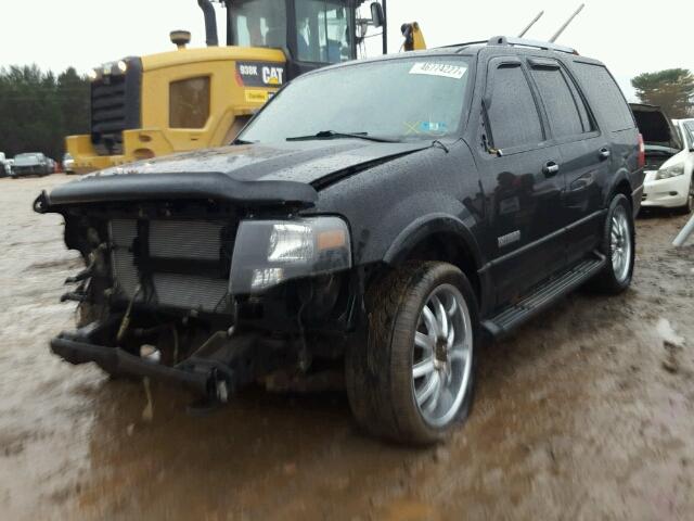 1FMFU20567LA89177 - 2007 FORD EXPEDITION BLACK photo 2